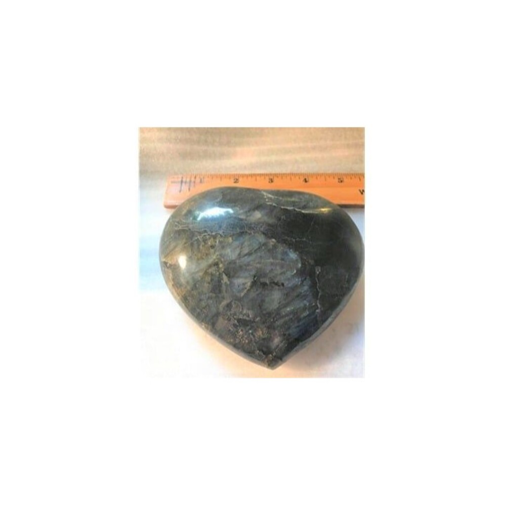 Beautiful Large Labradorite Heart - Picture 4 of 8